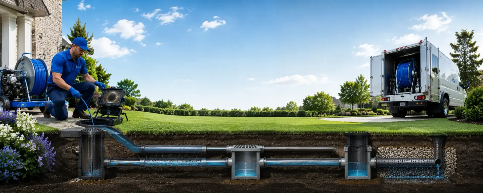 Outdoor drain cleaning information for Carpentersville, IL